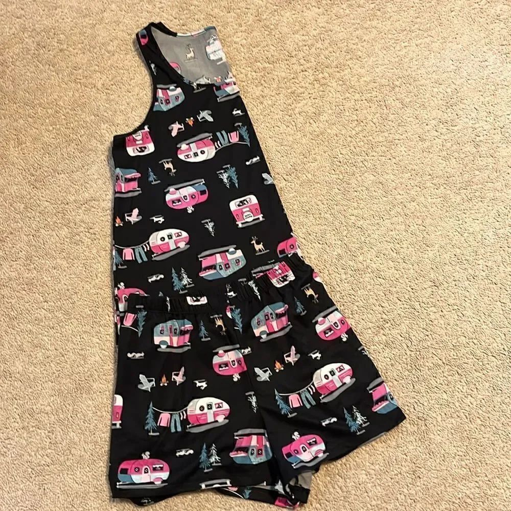 Joy Spun Pink Campers Women’s Size (8-10) Loungewear